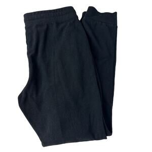 Marc New York Womens High Rise Casual Rib Knit Texture Black Jogger Pants Medium